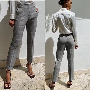 Aritzia- Babaton Conan Pant Glencheck Bl/Wt (Size:4)